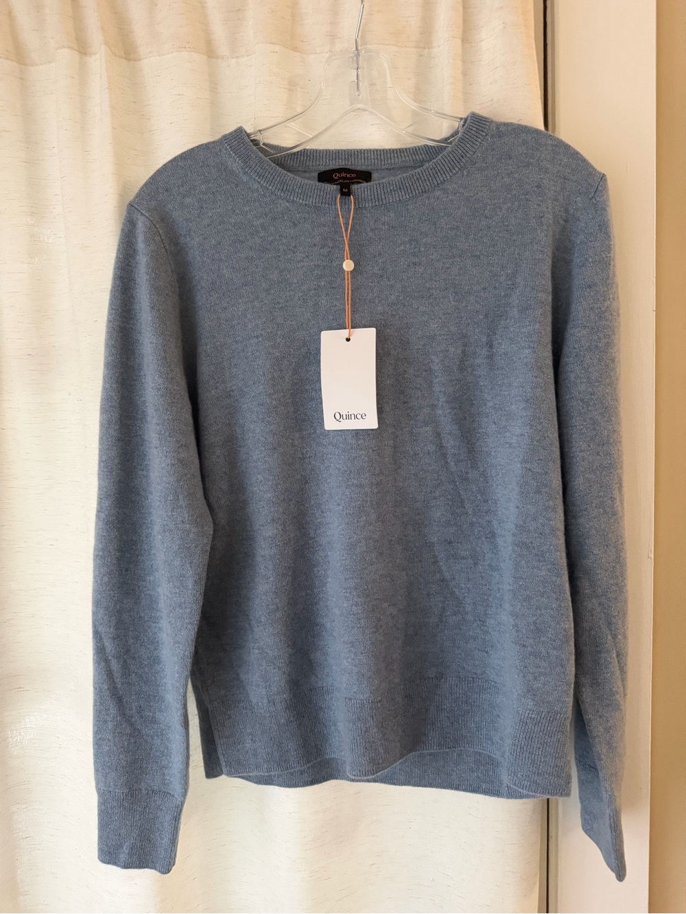 Quince Women's Crewneck Sweater in Dusty Blue